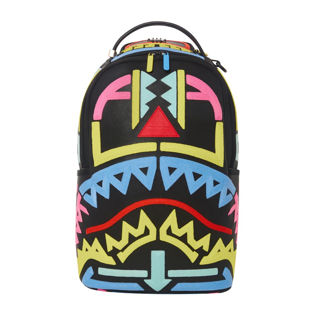 Sprayground Path To The Future Iii Backpack Black Neon B5867 Dlxv